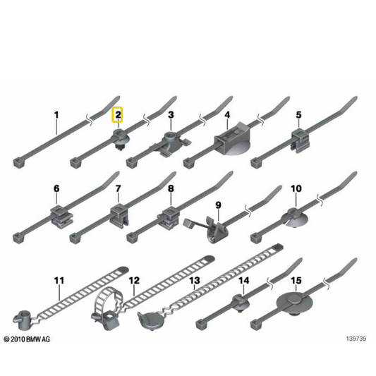 Cinta Prende Cabos Com Suporte L150