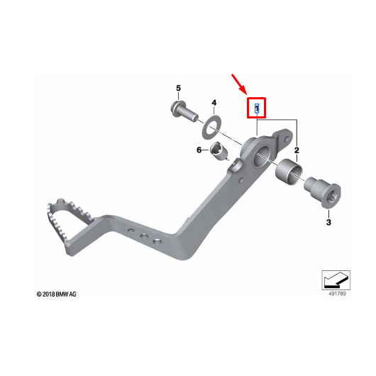 Pedal De Freio  BMW Motorrad F 750 GS / F 850 GS