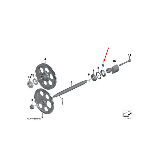 Anel Retentor do Eixo do Balanceiro BMW