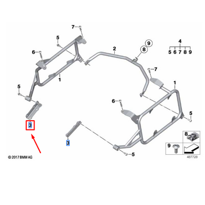 Chapa de Fixação BMW
