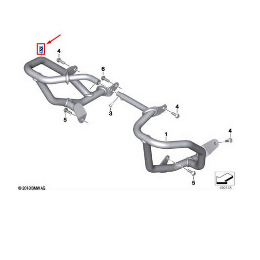 Aro de Proteção do Motor Direito BMW F 750 GS / F 800 GS / F 850 GS / F 900 GS N2