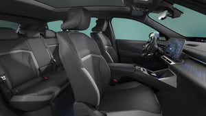 Interior do BMW iX3 no acabamento Contemporary Bicolor Black