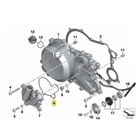 Vedante bomba D'água BMW Motorrad G 310 R / G 310 GS N8
